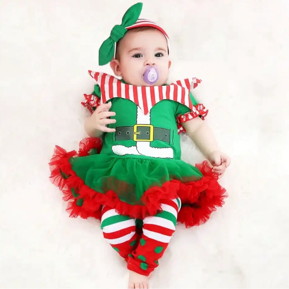 Festive Elf Baby Costume